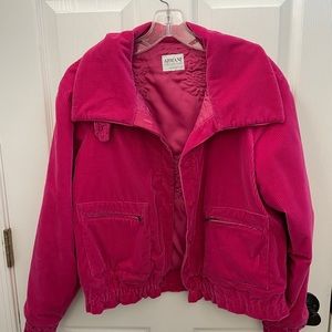 ARMANI COLLEZIONI pink corduroy jacket Barbiecore